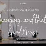 People who study law at university usually have a pretty clear idea of the kind of future that they would like to create for themselves. They know that legal qualifications can lead to high earnings and allow them to lead the lifestyle that they want (while they’re not working, that is). The trouble is getting there. Historically, you had no choice but to travel to a campus every day, sit through lectures, and then write term papers. It was a traditional - and costly - experience. Furthermore, many universities didn’t offer work experience as part of the course, undermining student’s ability to really grasp the applications of the subject matter. Now, though, that’s all changing, thanks to changes in the way universities go about delivering legal education. The model now isn’t lining students up in rows and lecturing at them for hours at a time. Instead, it’s providing them with opportunities to work alongside firms on the legal issues that they face. With better contextual knowledge, students are in a much better position to impress law firms when they leave higher education. Tech is allowing course organizers to make changes to format too. Many institutions now combine both in-person and online elements to provide a more flexible experience for students who may have part-time job commitments. Are you interested in studying law at university? Take a look at the following infographic to find out more about how legal degrees are changing. Expect more practical and experiential elements and less reading of textbooks in the library.