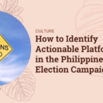 How to Identify Actionable Platforms in the Philippine Election Campaigns