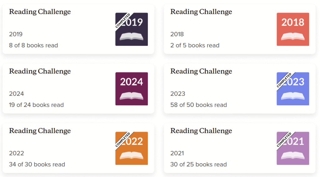 Reading challenges